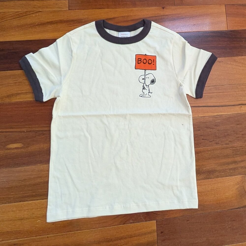 Peanuts Halloween Classic Fit Ringer T-Shirt (6-7) (NWT)